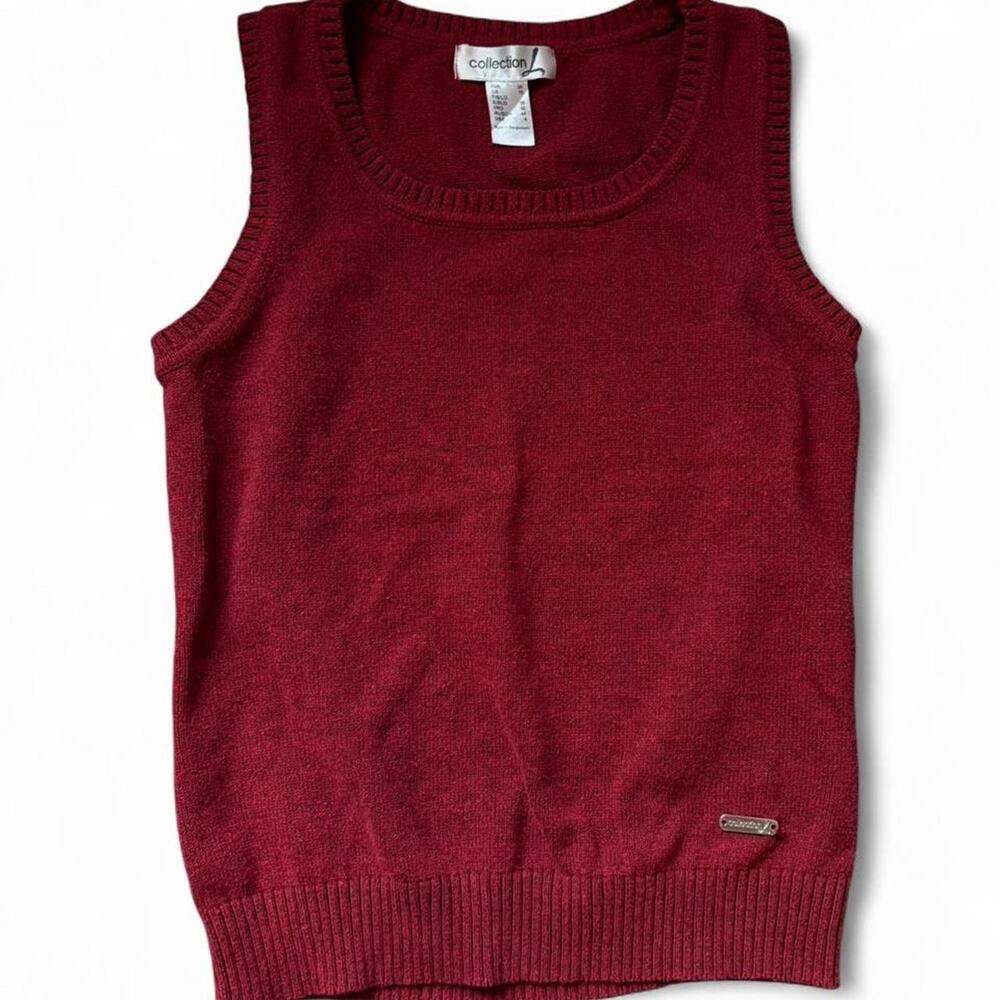 Collection L Red Knit Sweater Vest - Size 4